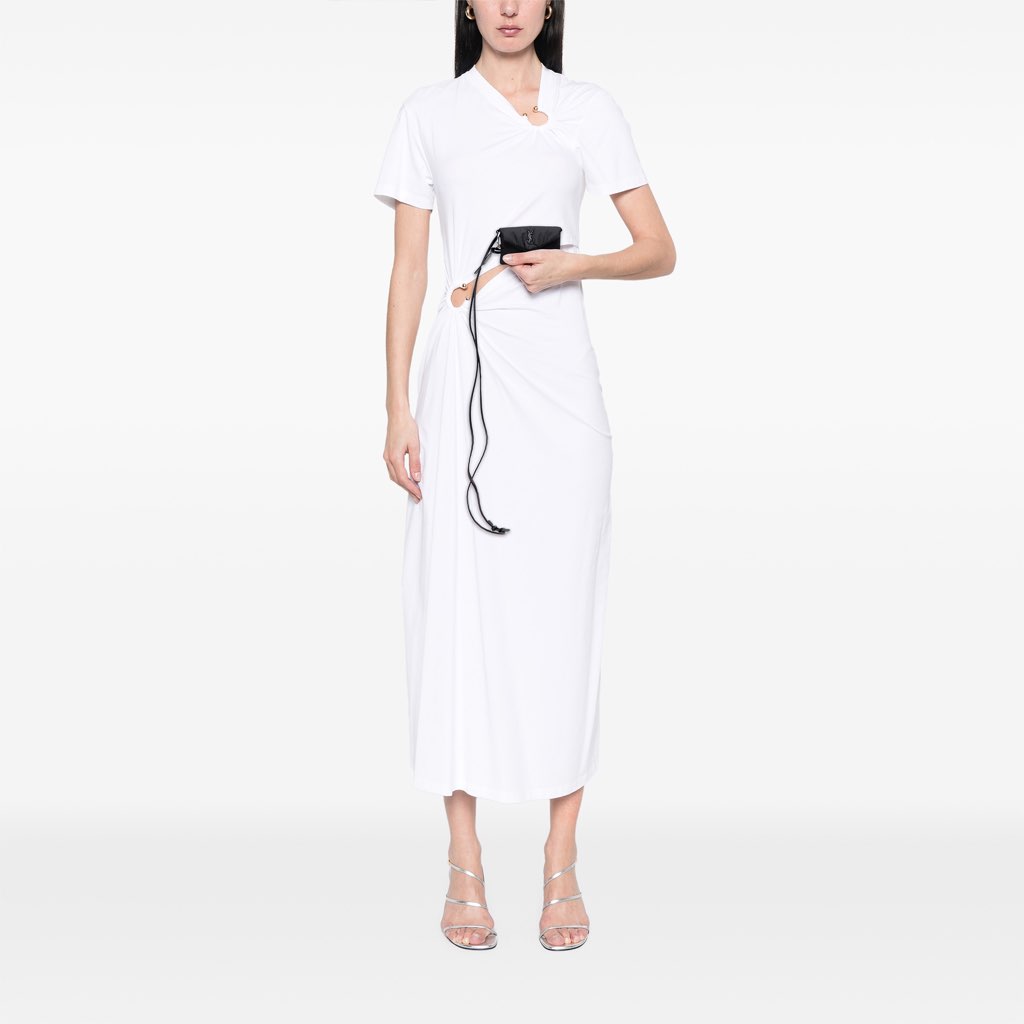 Saint Laurent Mini Nylon Cassandre Envelope Pouch - Image 12