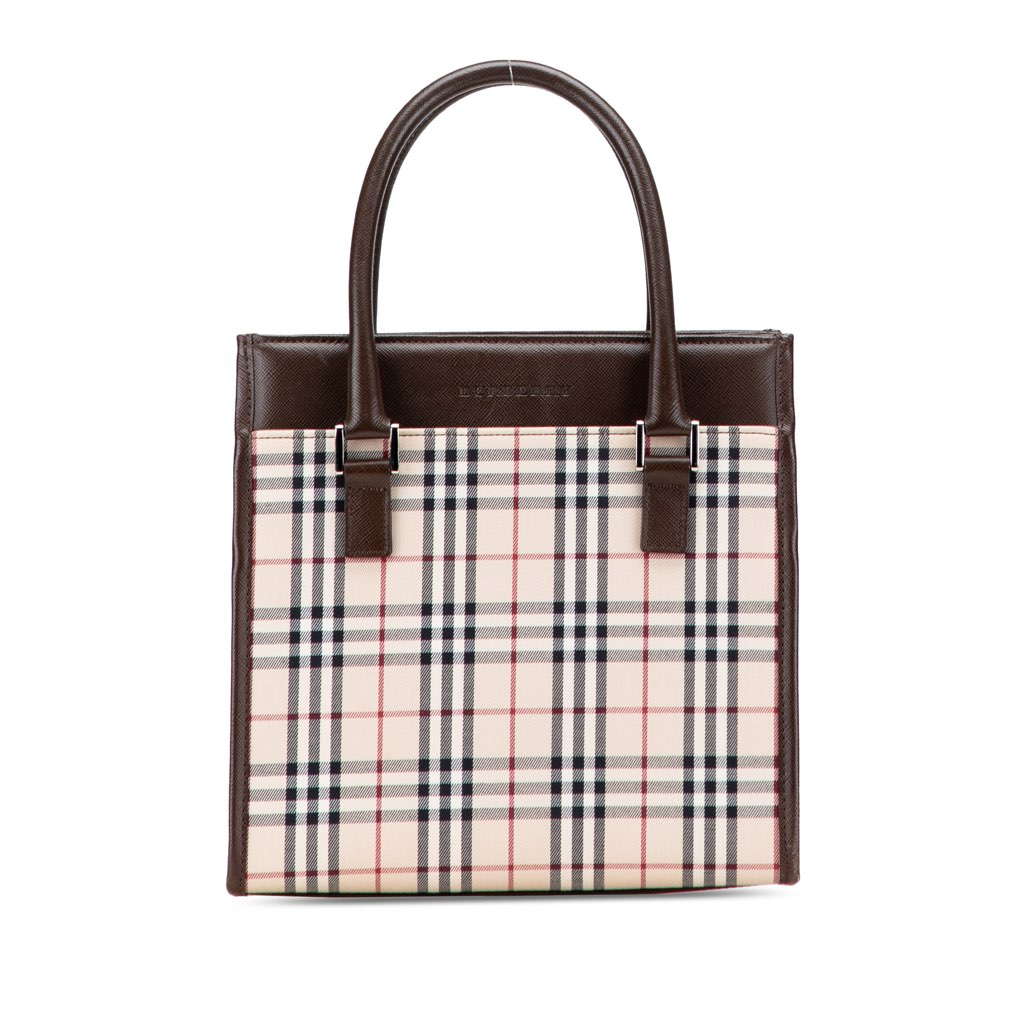 Burberry House Check Canvas Handbag