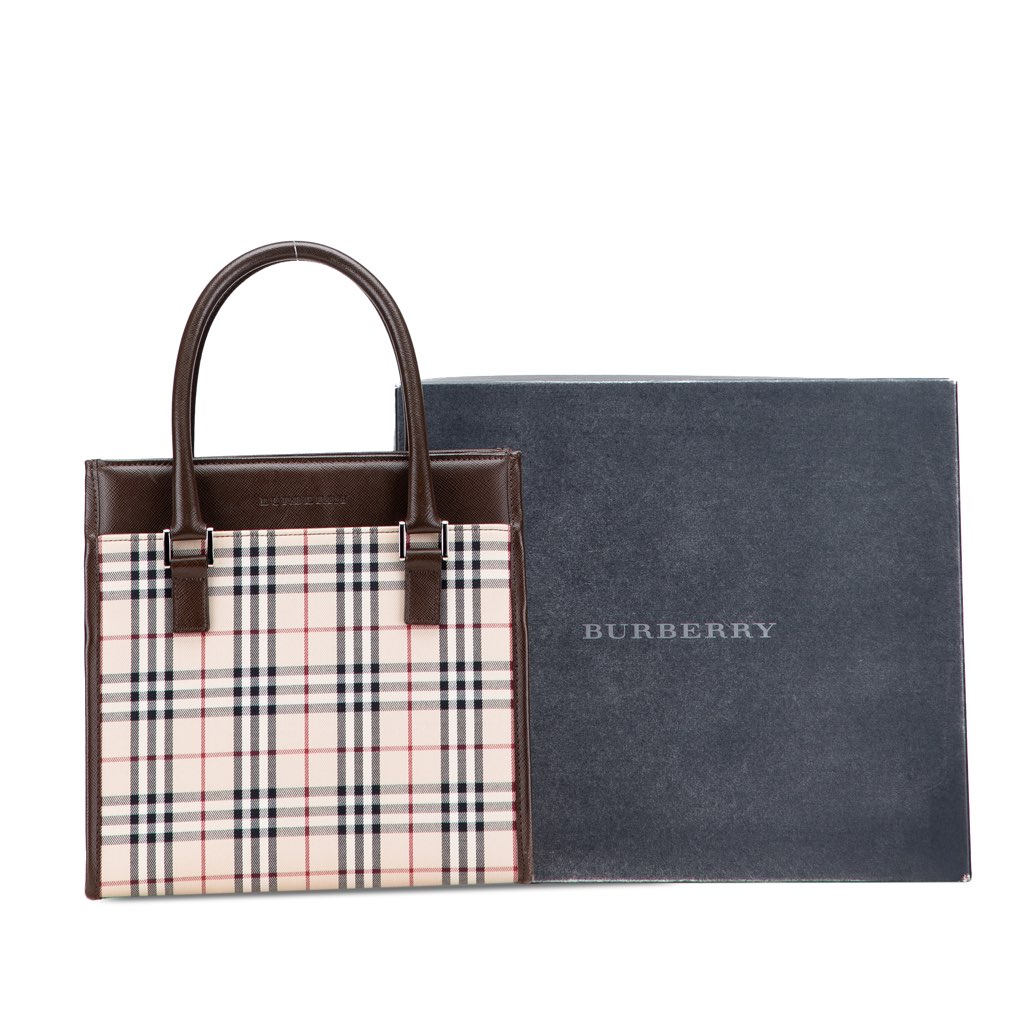 Burberry House Check Canvas Handbag - Image 13