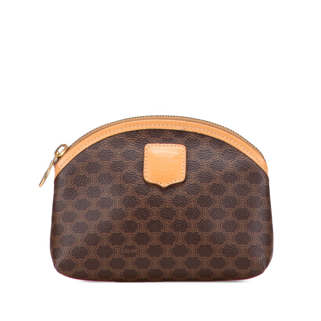 Celine Macadam Coated Canvas Pouch