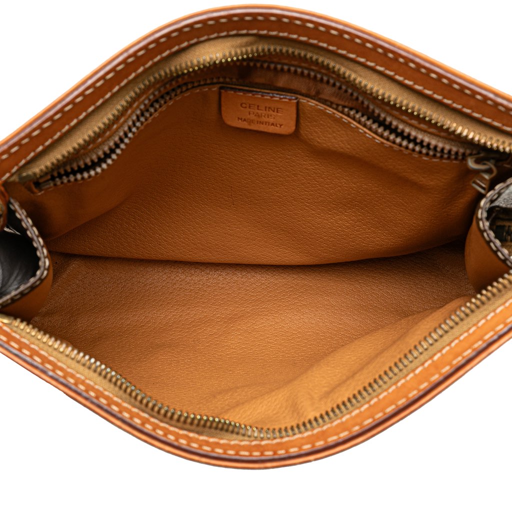 Celine Macadam Coated Canvas Clutch - 4