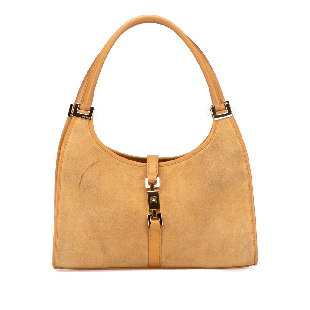 Gucci Suede Jackie Bardot Handbag