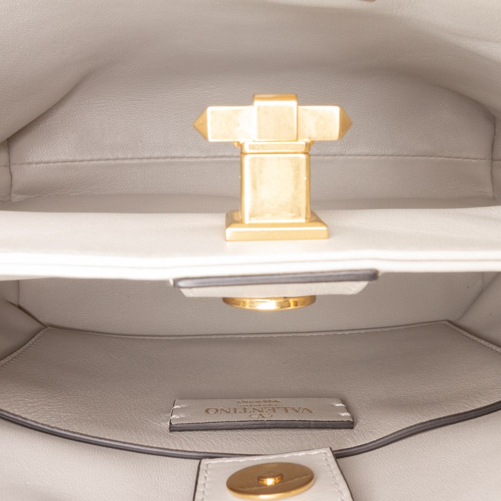 Valentino Small Nappa Roman Stud The Handle Bag - 4