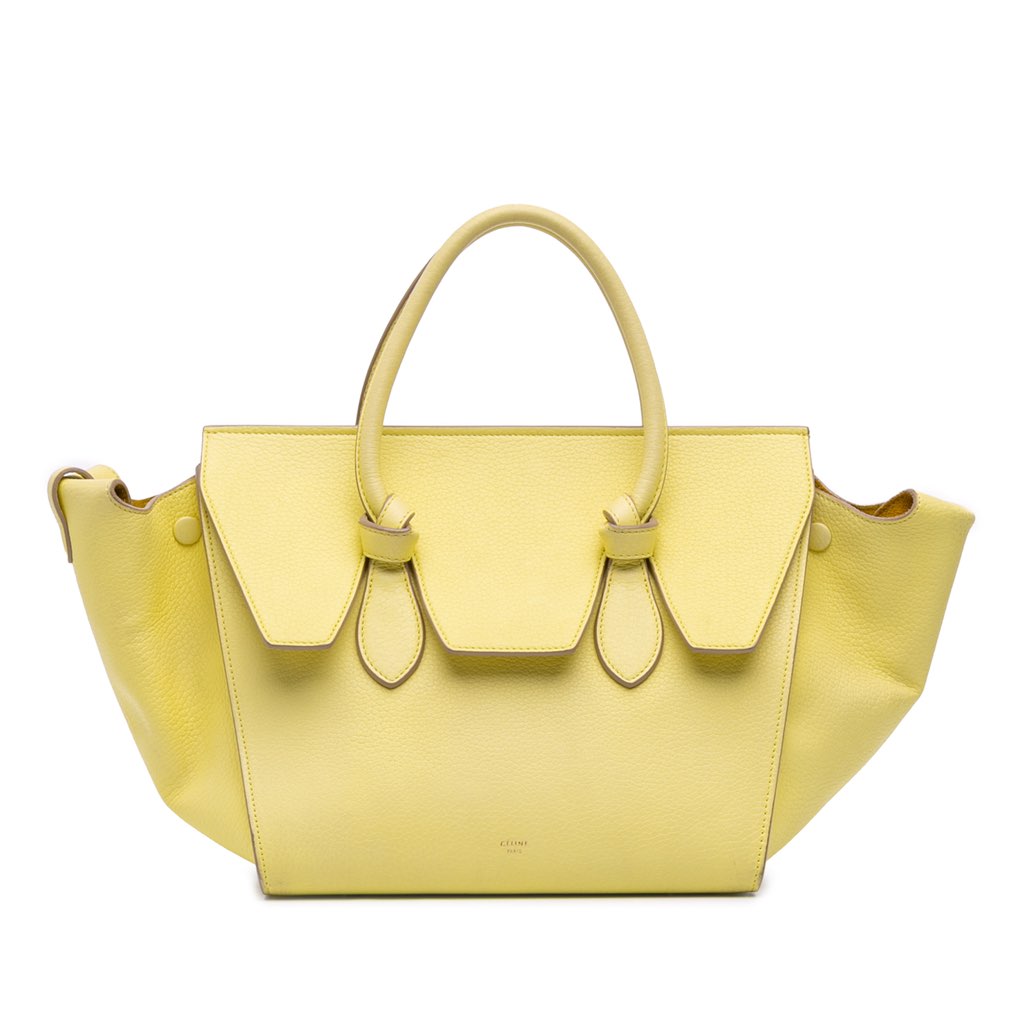 Celine Small Grained Calfskin Tie Tote