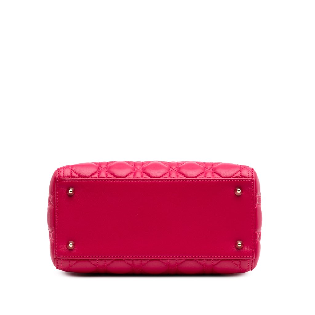 Dior Medium Lambskin Cannage Lady Dior - 3