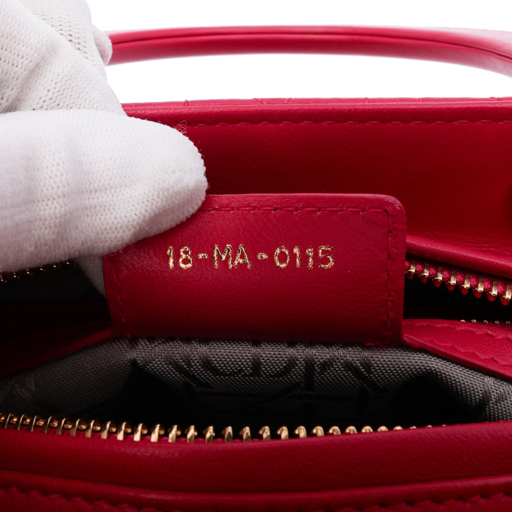 Dior Medium Lambskin Cannage Lady Dior - 5