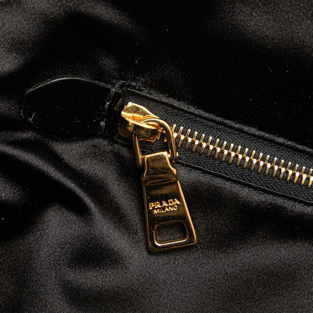 Prada Satin Sequin Stripes Tote - Image 10