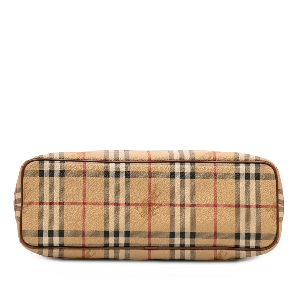 Burberry Haymarket Check Coated Canvas Tote - Image 6