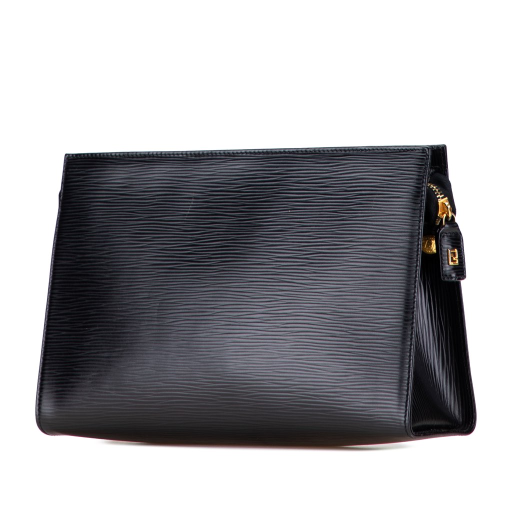 Fendi Leather Logo Clutch - 2