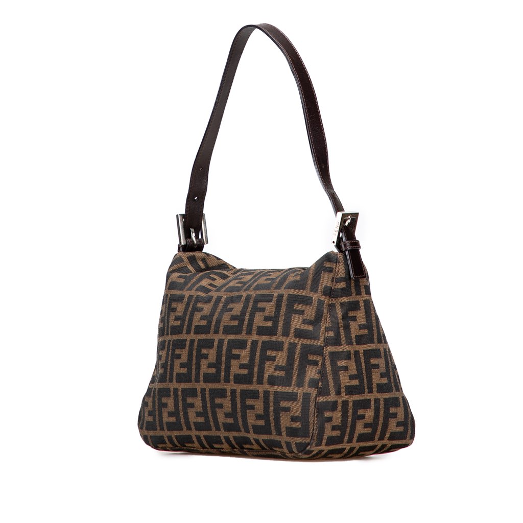 Fendi Zucca Canvas Double Flap Shoulder Bag - 2