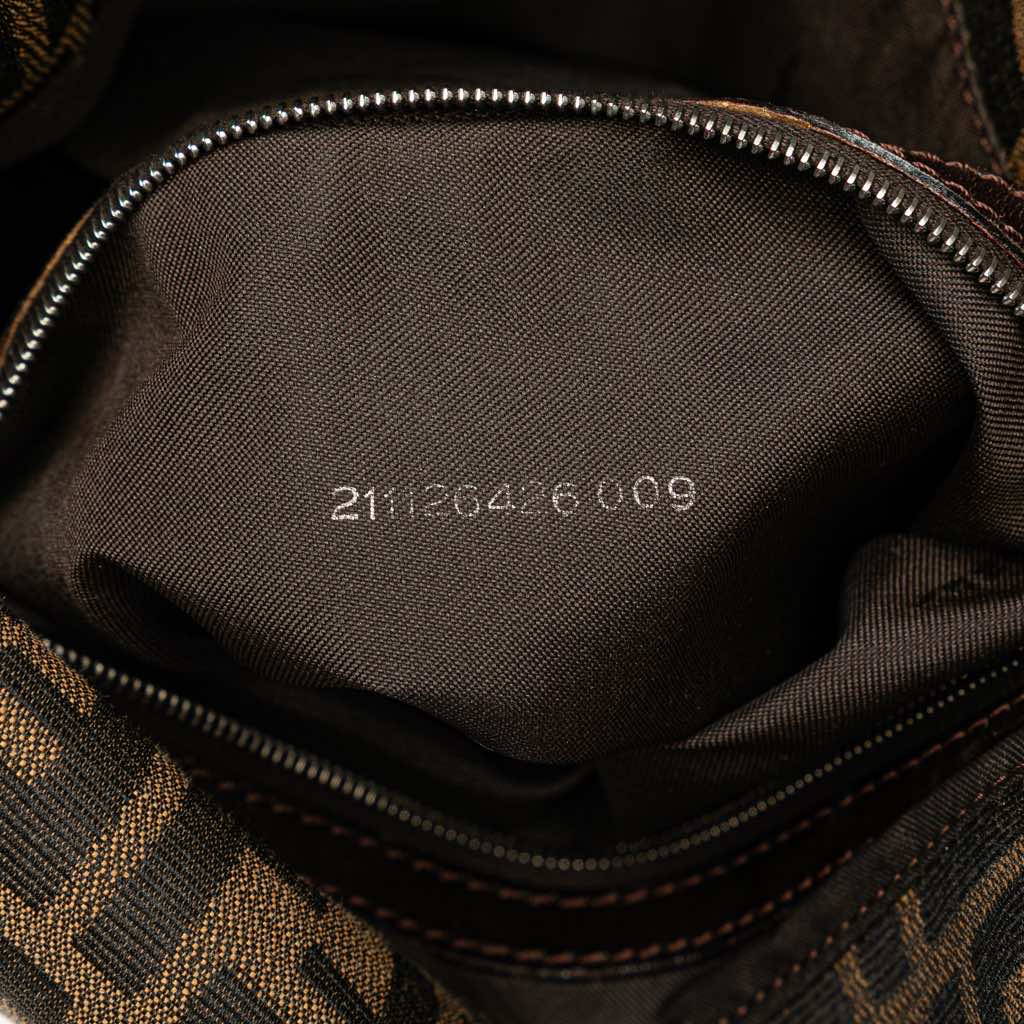 Fendi Zucca Canvas Double Flap Shoulder Bag - 5