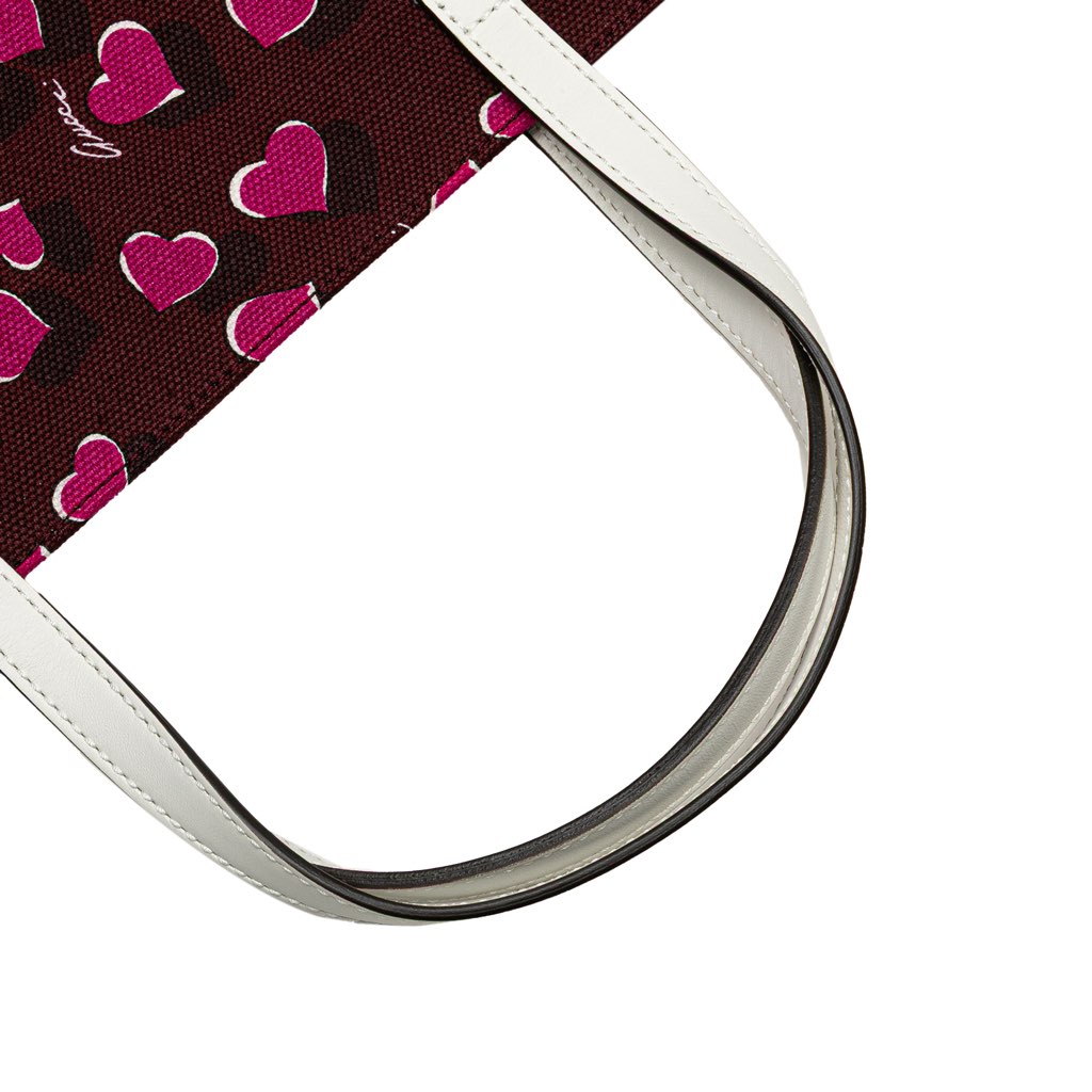 Gucci Canvas Heartbeat Tote - Image 11