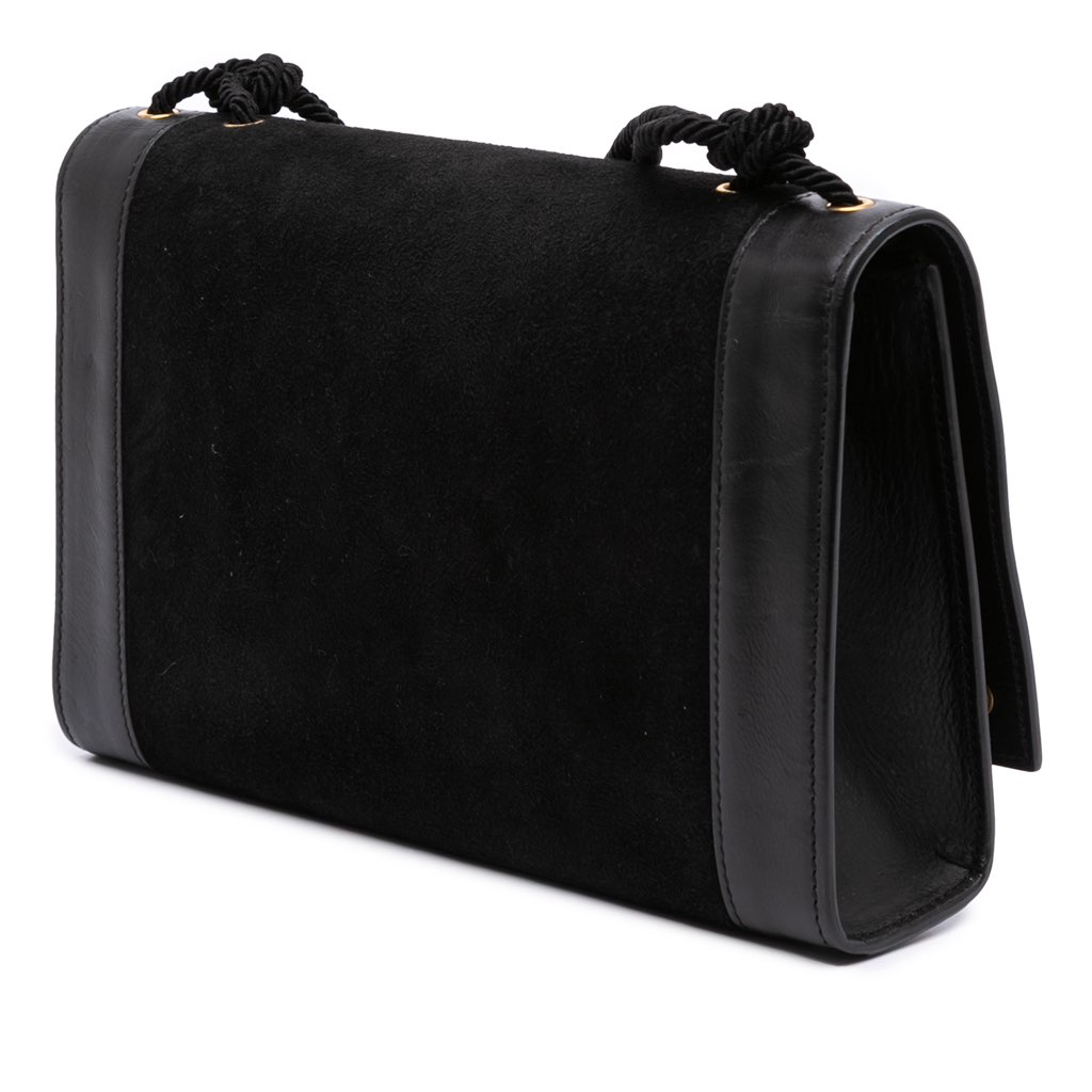 Saint Laurent Medium Suede Rope Stitch Kate Crossbody - 2