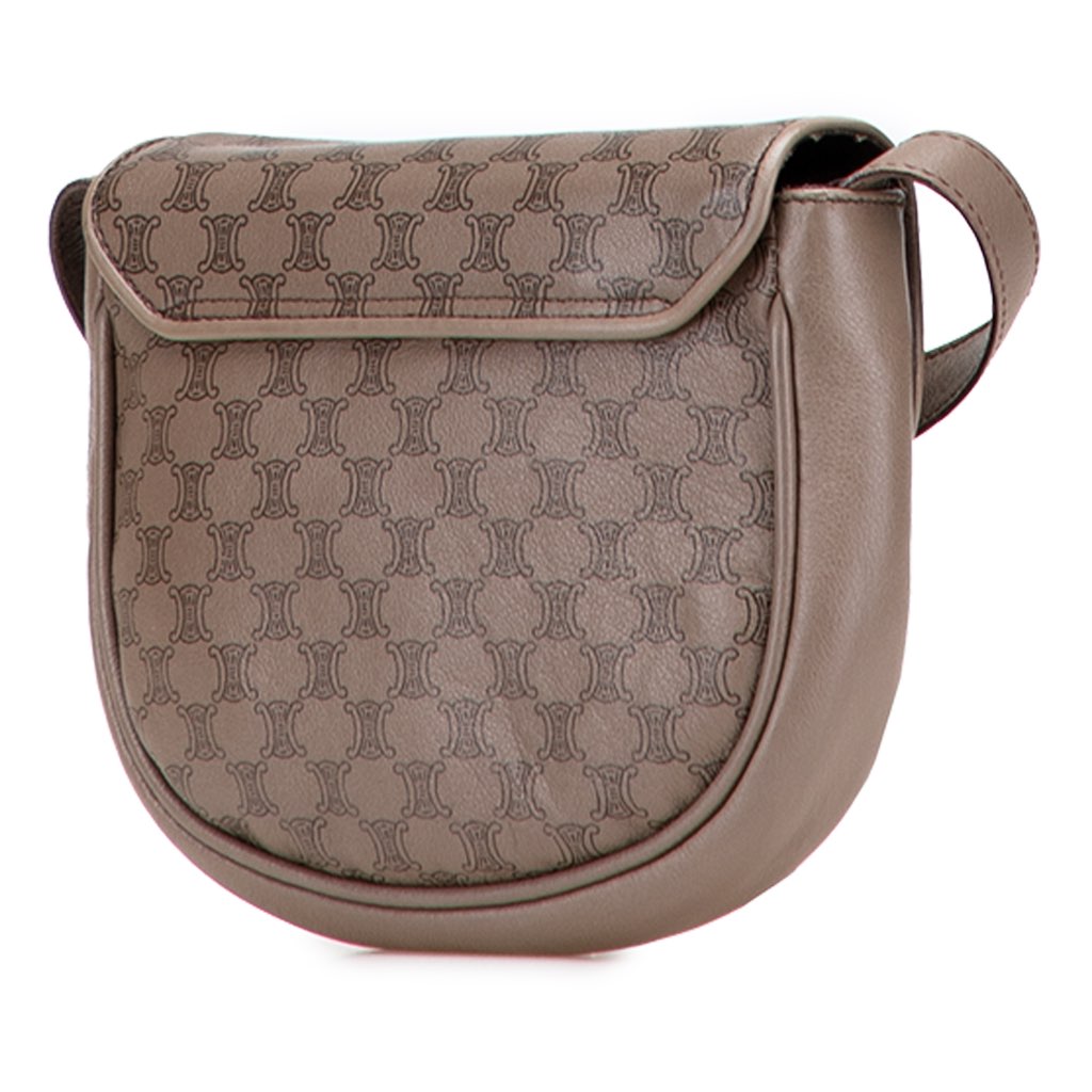 Celine Macadam Leather Crossbody - Back view