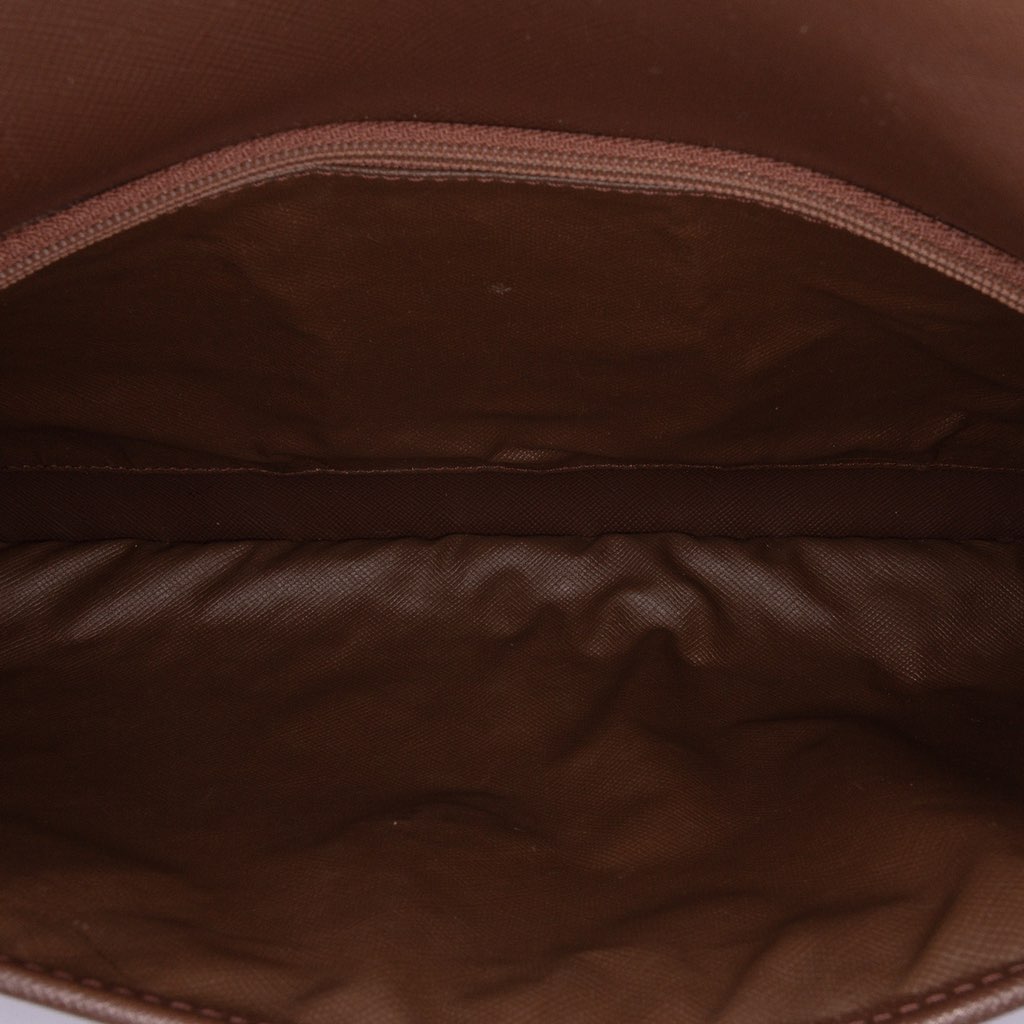 Burberry Vintage Check Canvas Flap Satchel - 4