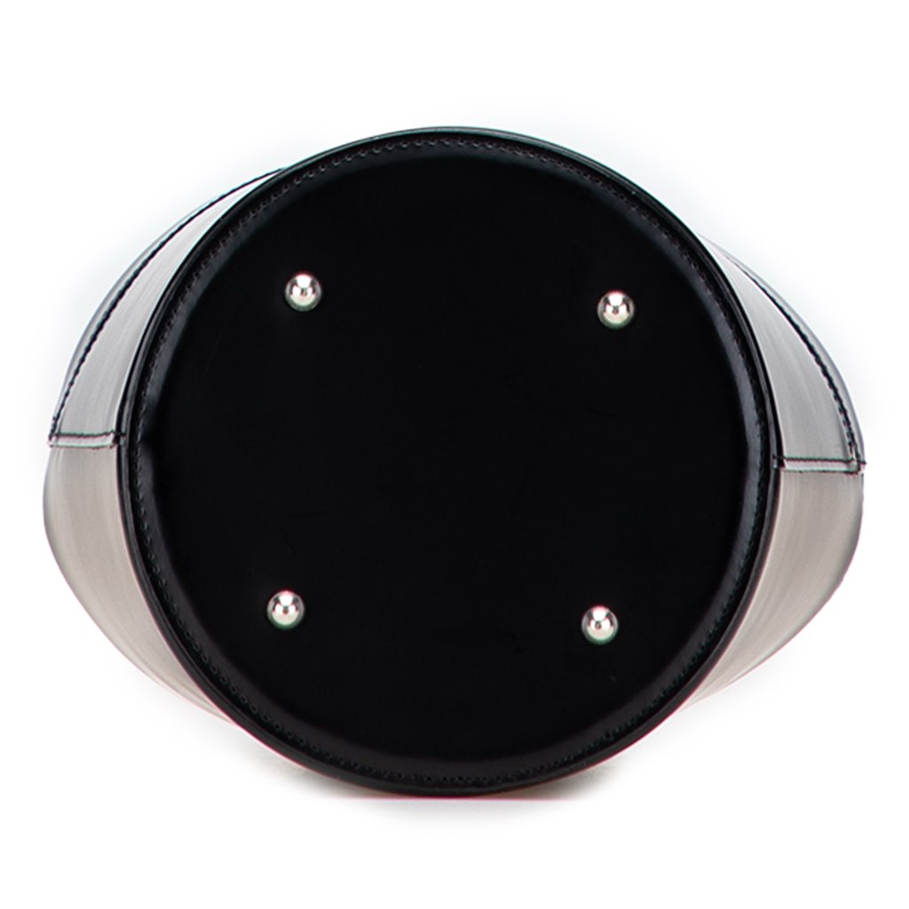 Burberry Haymarket Check Trimmed Leather Bucket Bag - 3