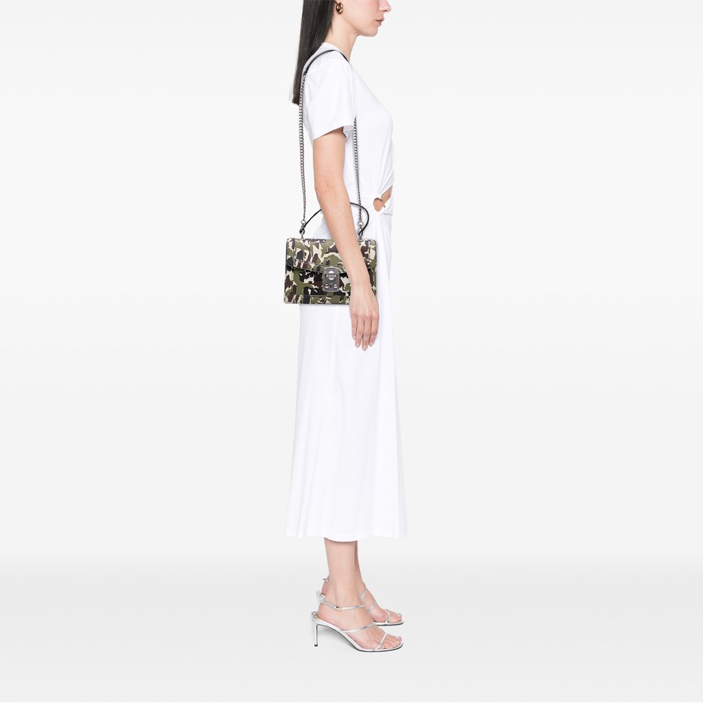 Miu Miu Leather Camouflage Satchel - Image 14