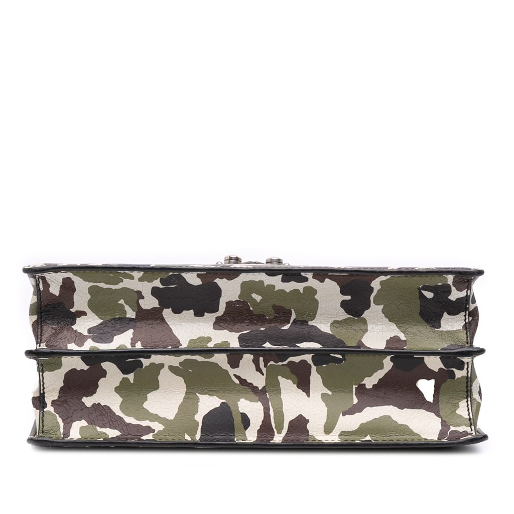 Miu Miu Leather Camouflage Satchel - Image 6