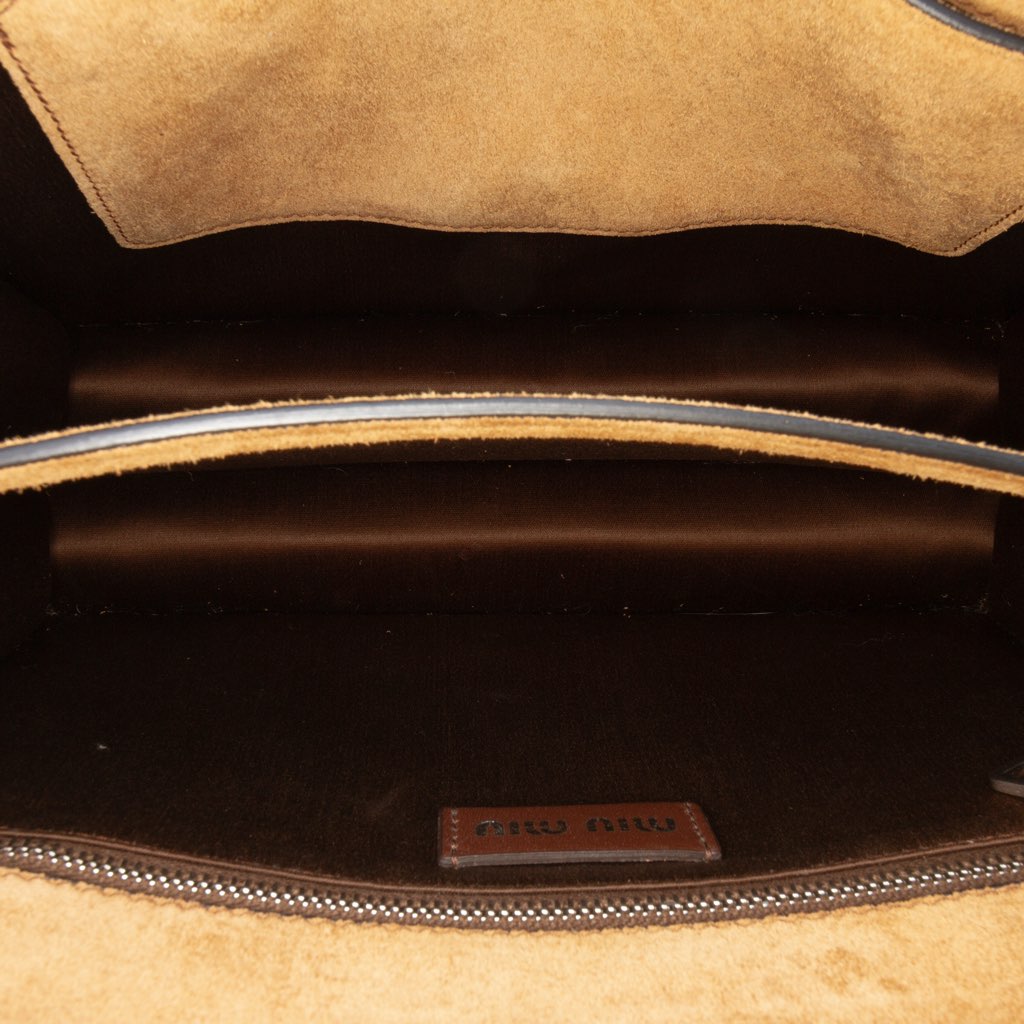 Miu Miu Leather Camouflage Satchel - 4