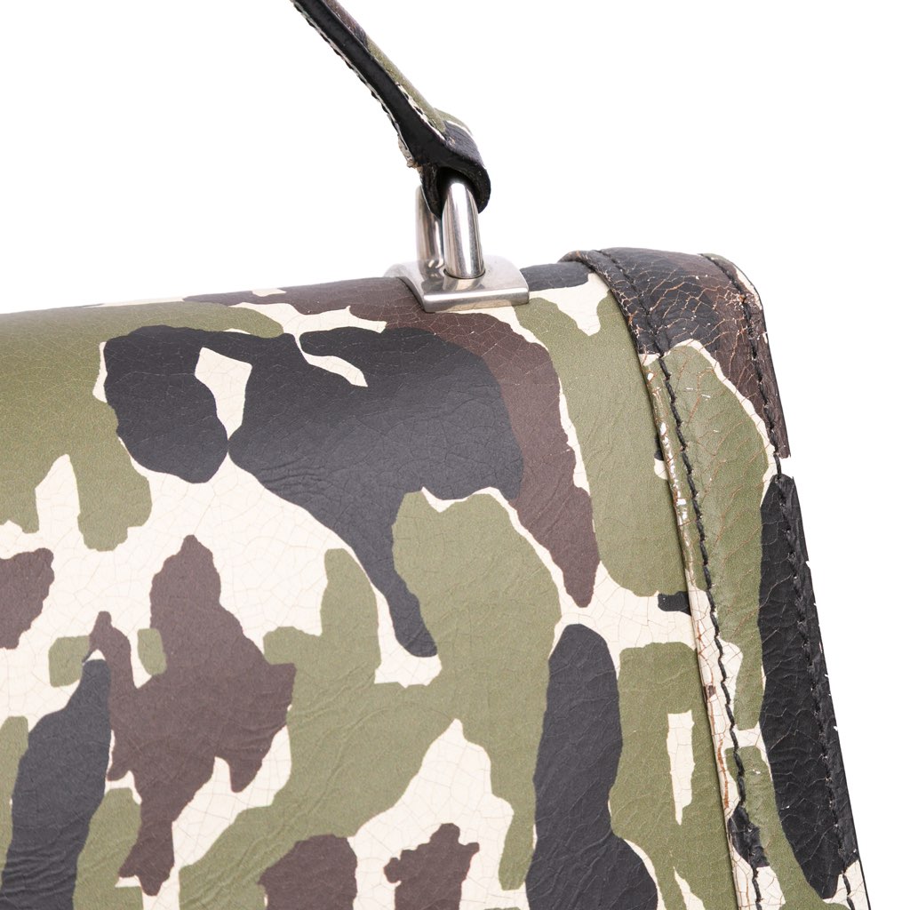 Miu Miu Leather Camouflage Satchel - Image 12