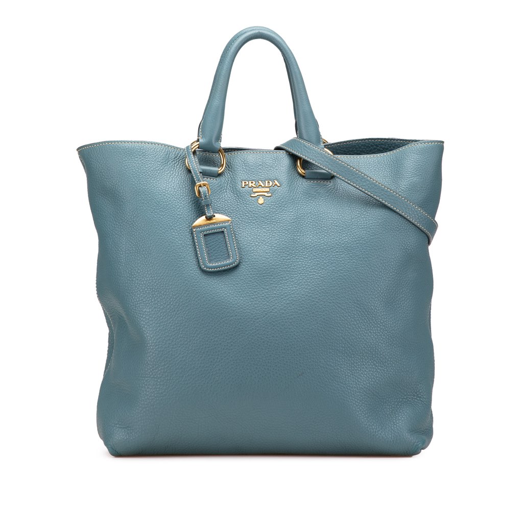 Prada Vitello Daino Open Convertible Tote