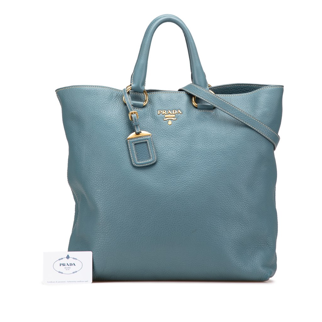 Prada Vitello Daino Open Convertible Tote - Image 14