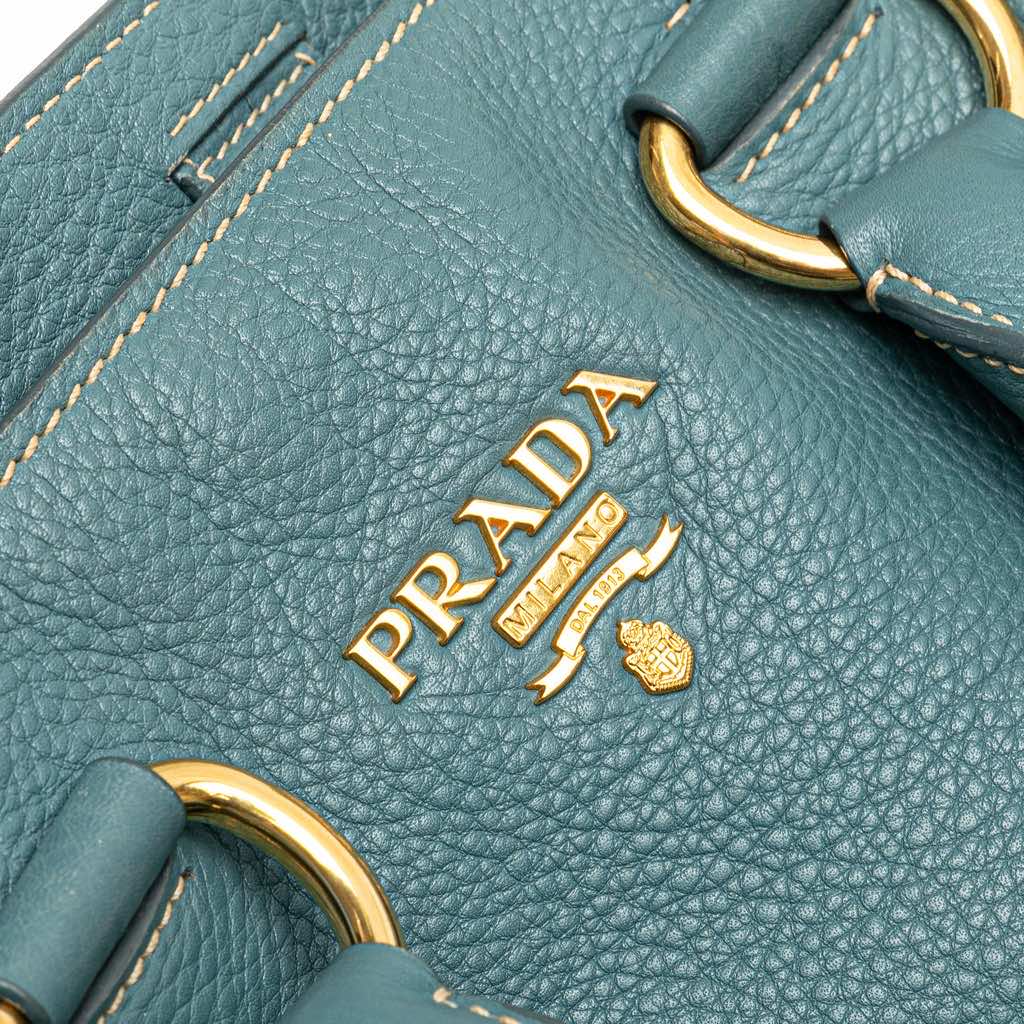 Prada Vitello Daino Open Convertible Tote - Image 11