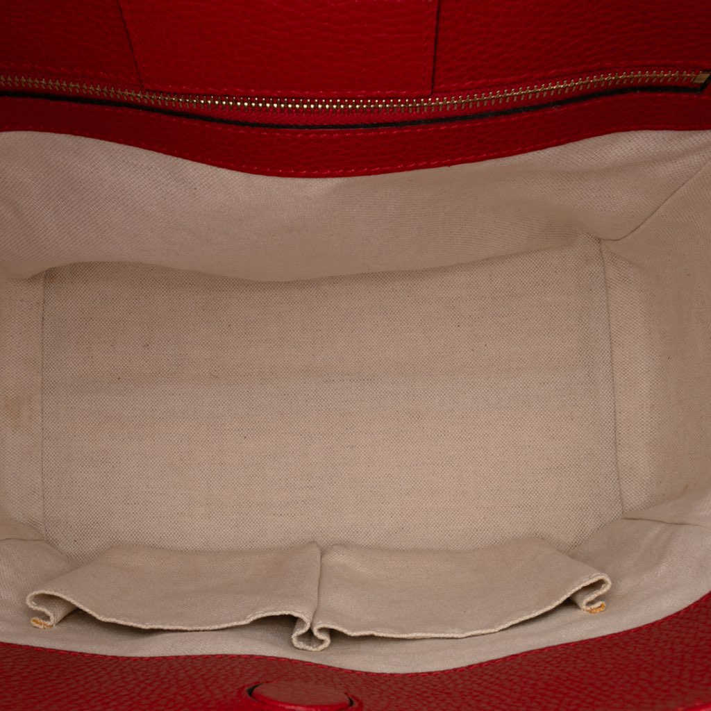 Gucci Medium Leather Swing Tote - 4