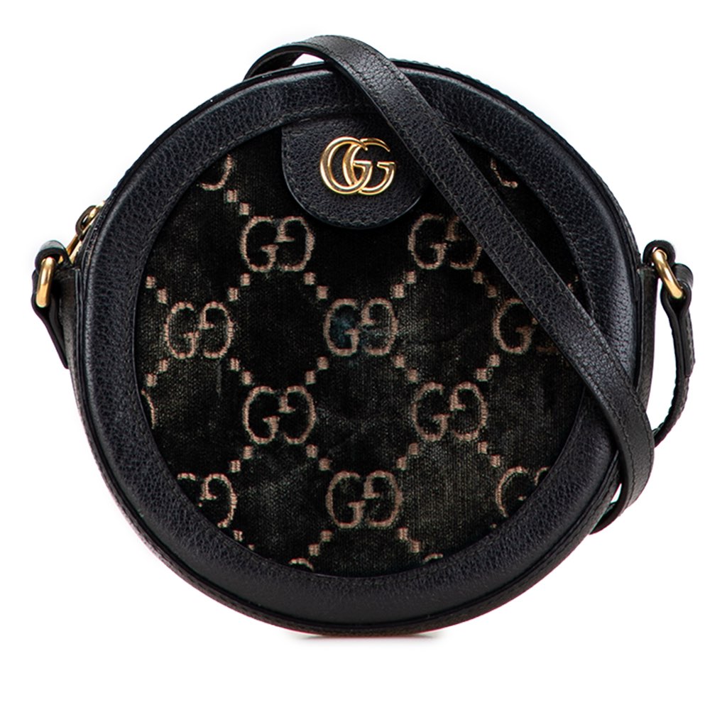 Gucci GG Marmont Velvet Round Crossbody