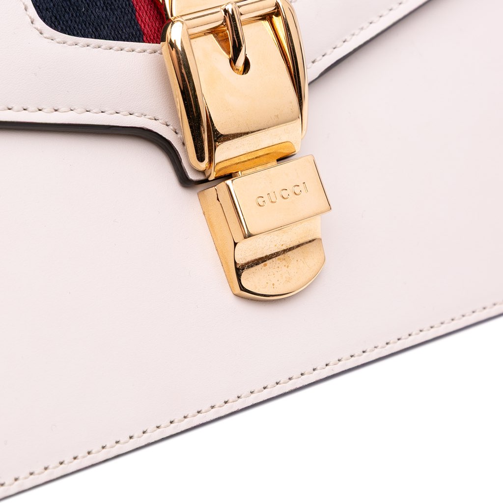 Gucci Small Leather Sylvie Satchel - Image 13