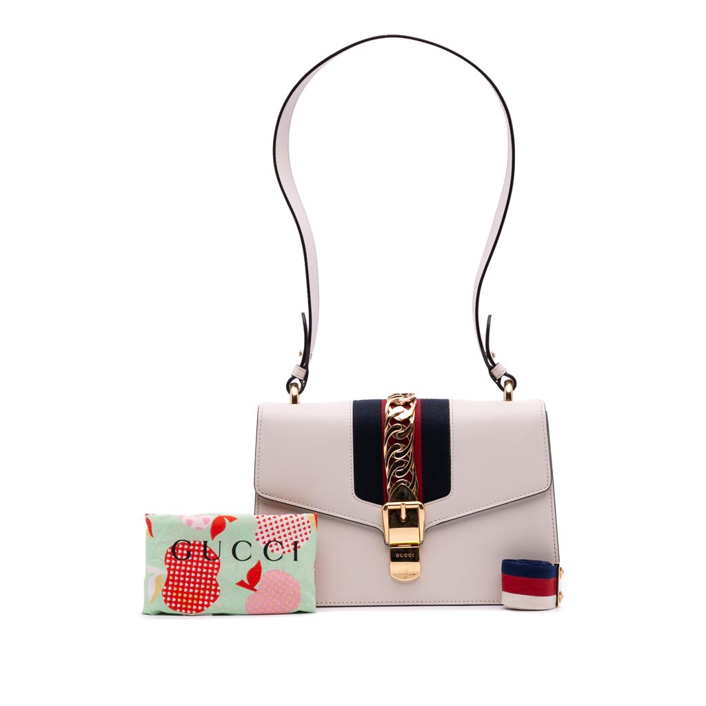 Gucci Small Leather Sylvie Satchel - Image 15