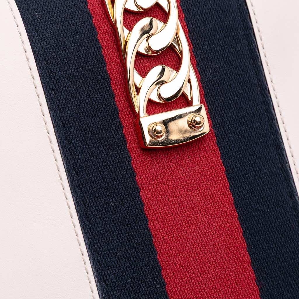 Gucci Small Leather Sylvie Satchel - Image 10