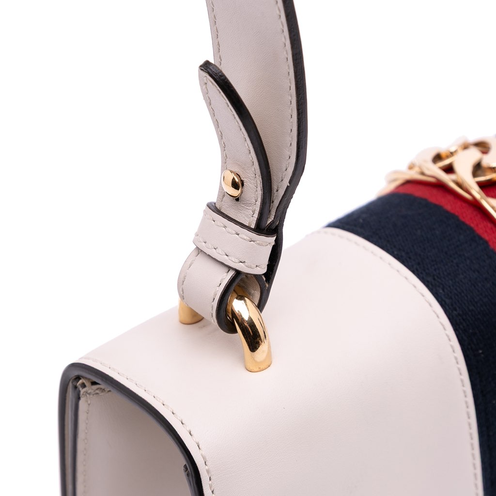 Gucci Small Leather Sylvie Satchel - Image 11