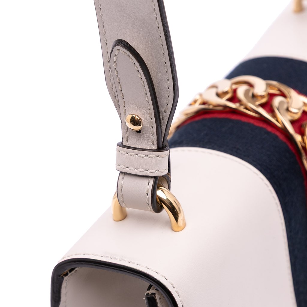 Gucci Small Leather Sylvie Satchel - Image 12