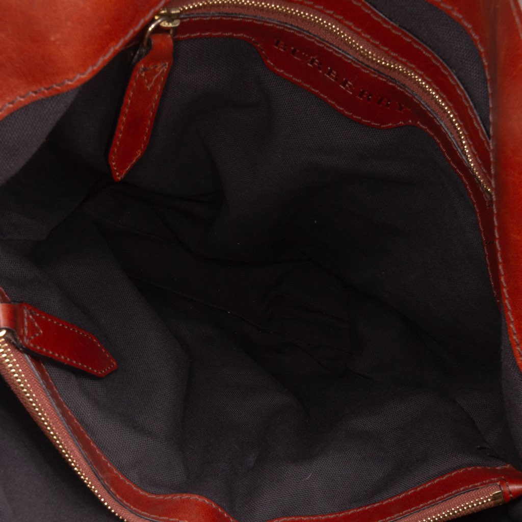 Burberry House Check Canvas Gosford Bridle Satchel - 4