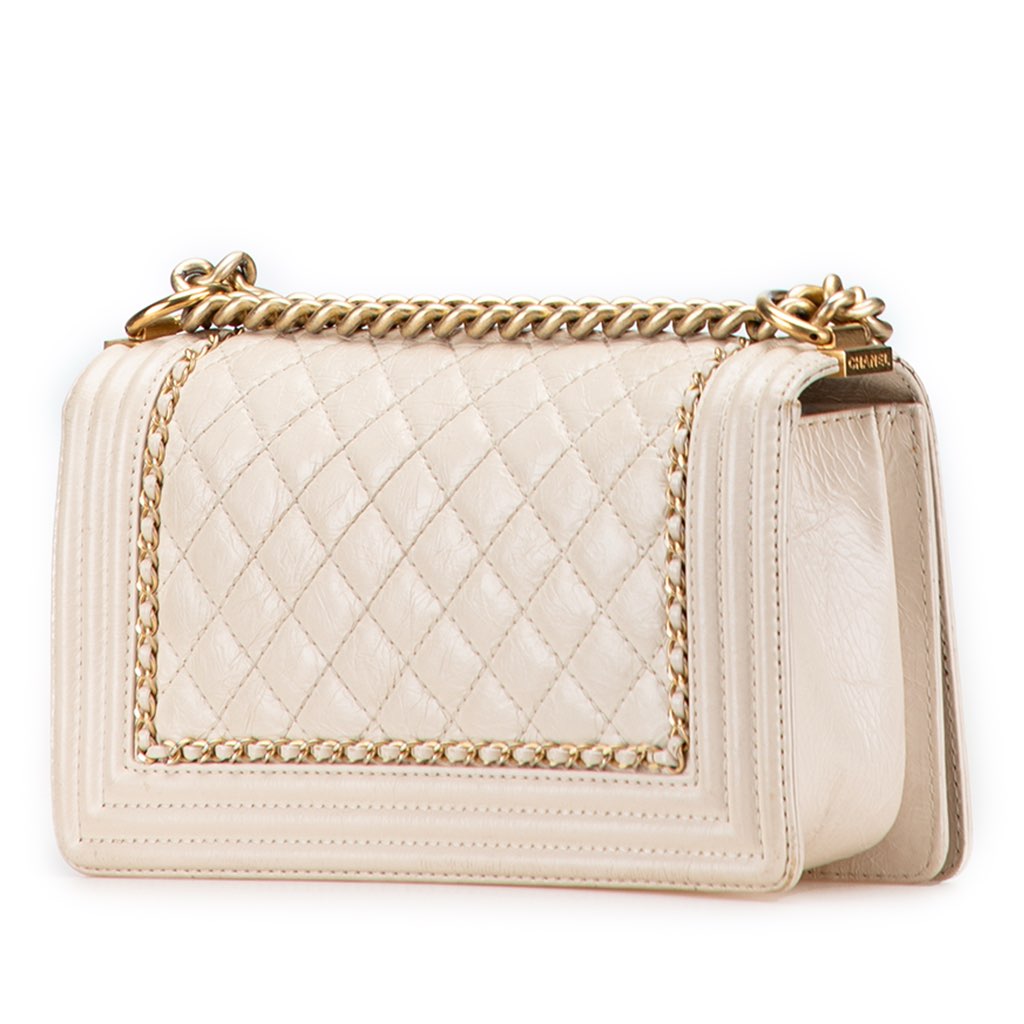 Chanel Old Medium Quilted Aged Calfskin Jacket Boy Flap - 2