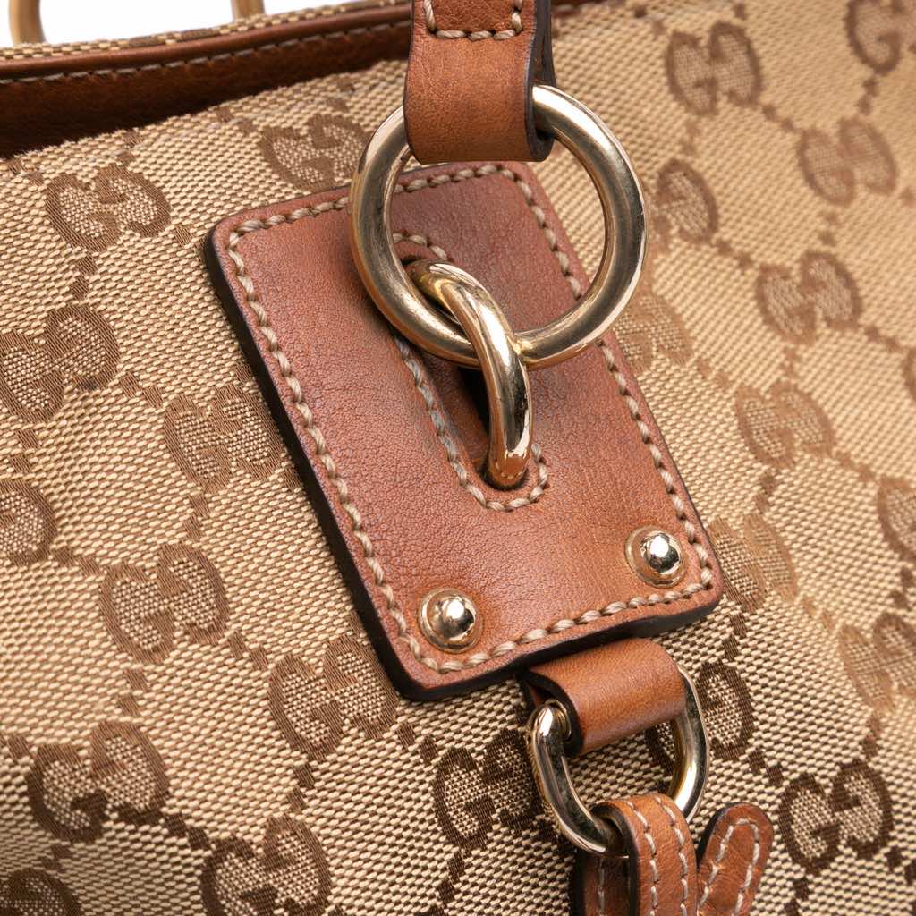Gucci Large GG Canvas GG Charm Tote - Image 10