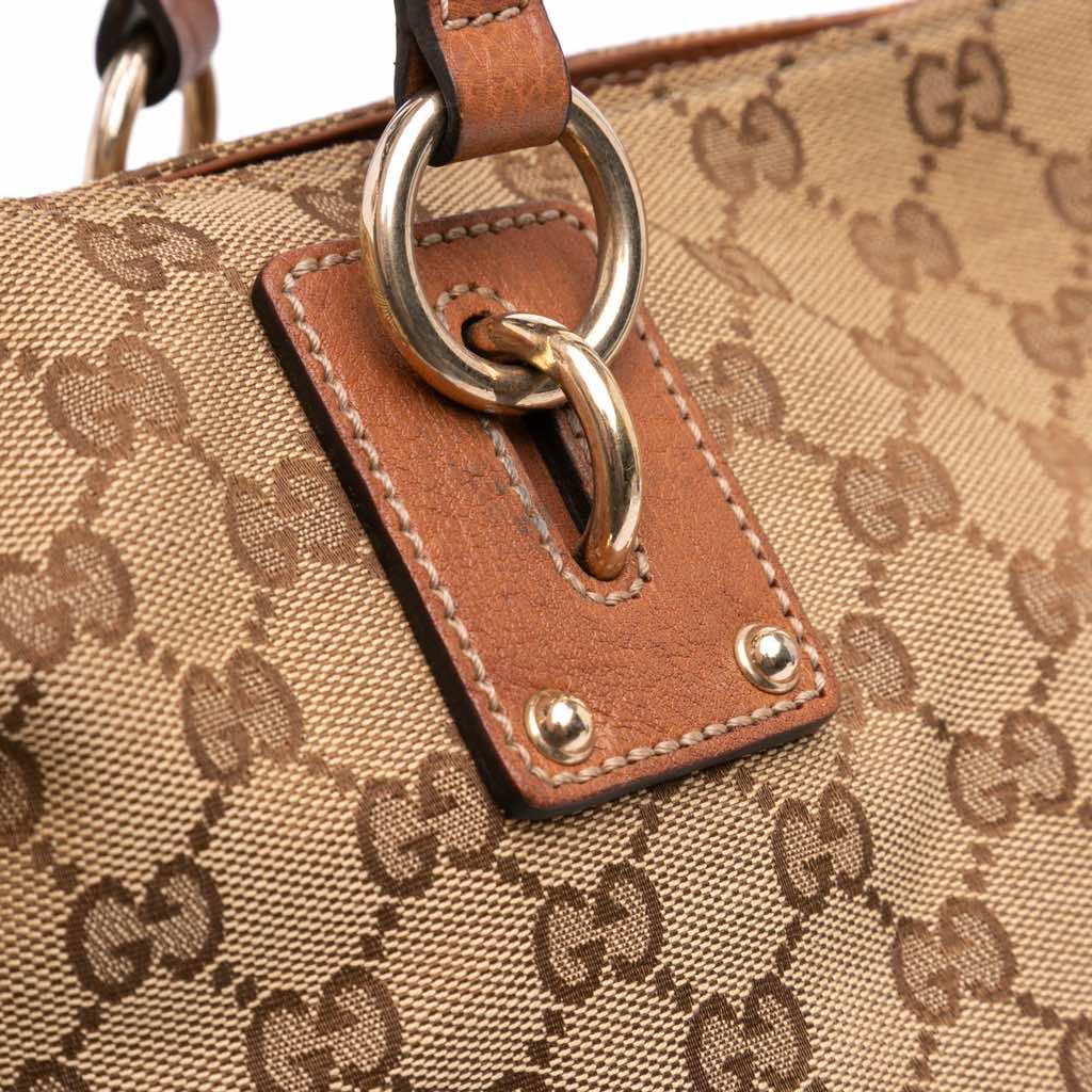 Gucci Large GG Canvas GG Charm Tote - Image 11