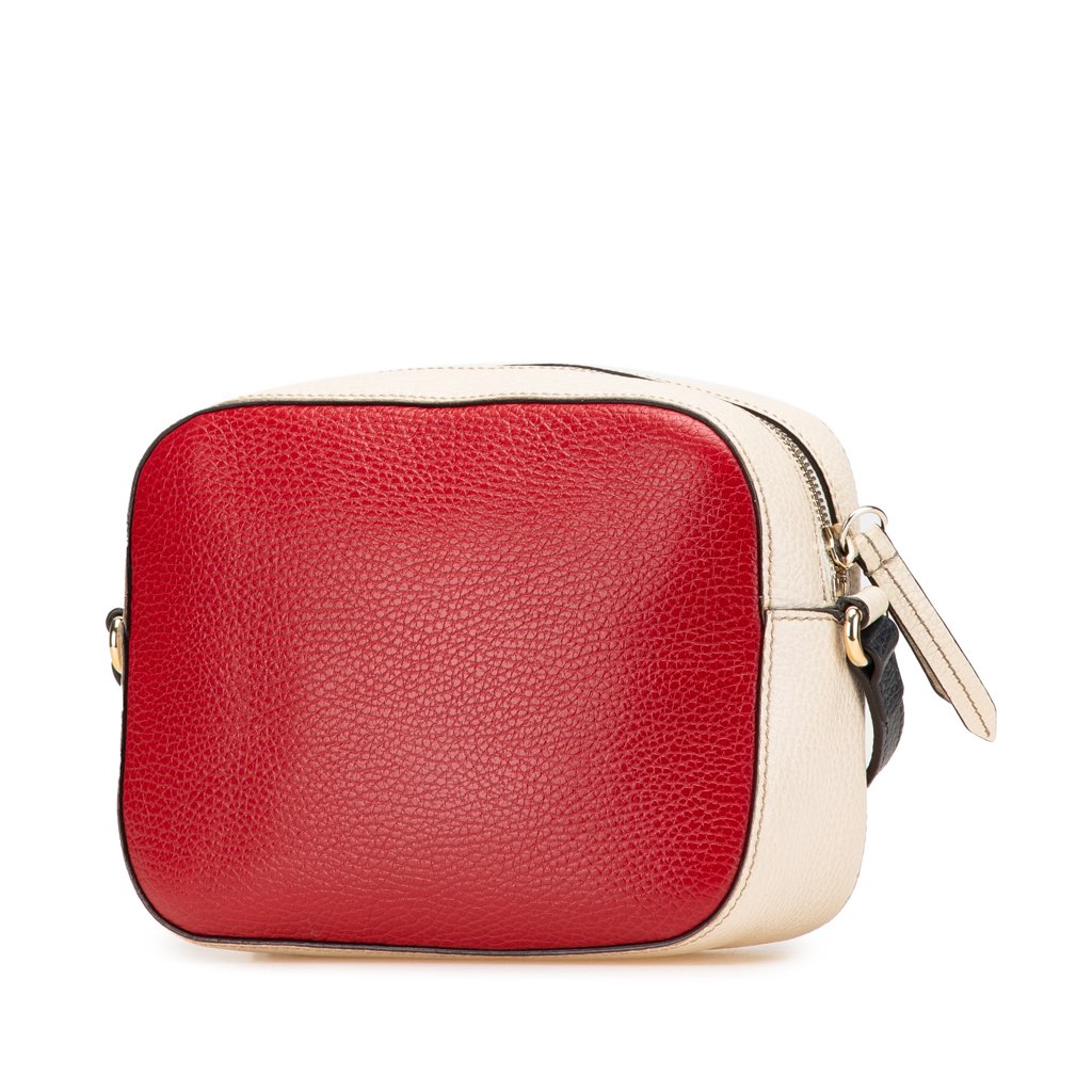 Gucci Small Tricolor Leather Soho Disco Crossbody - Back view