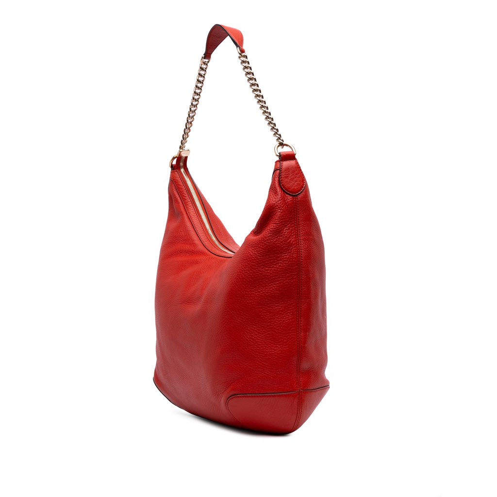 Gucci Medium Leather Soho Shoulder Bag - Back view