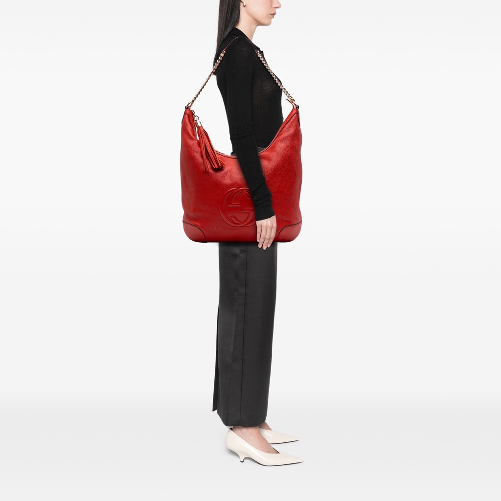 Gucci Medium Leather Soho Shoulder Bag - Image 13