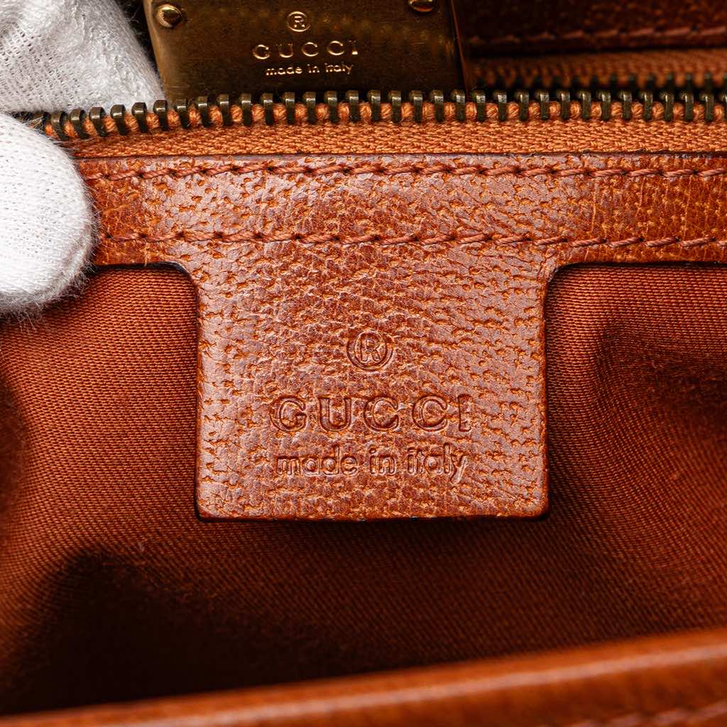 Gucci GG Canvas Bamboo Bullet Shoulder Bag - 5