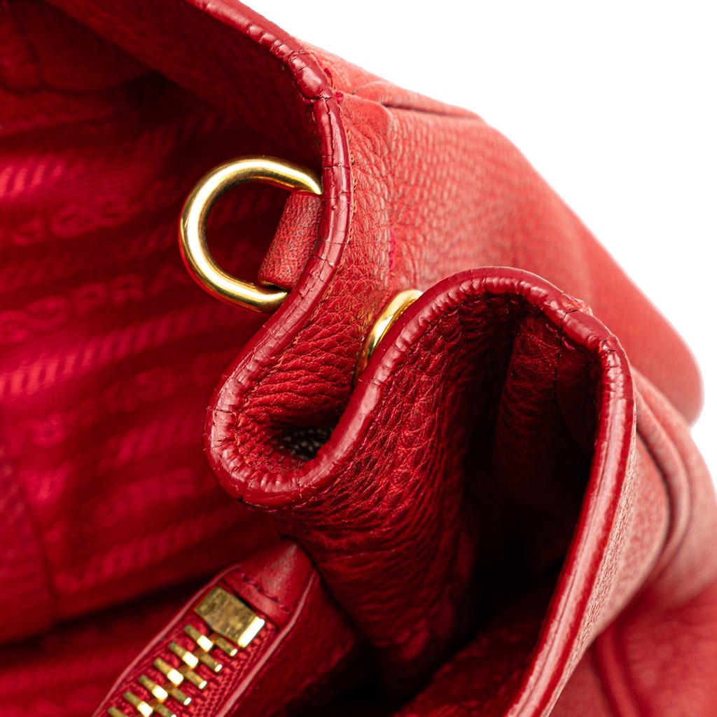 Prada Vitello Daino Open Convertible Tote - Image 10