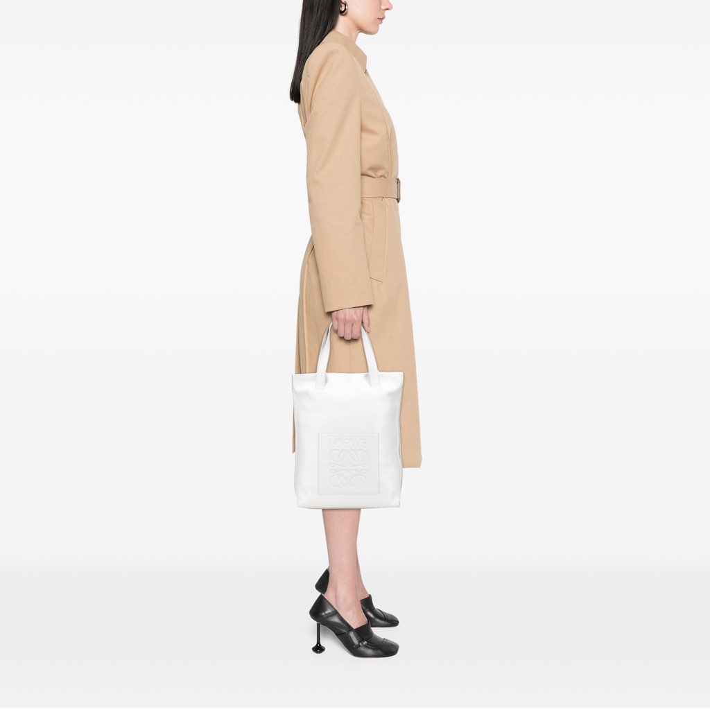 Loewe Anagram Leather Shopper Tote - Image 13