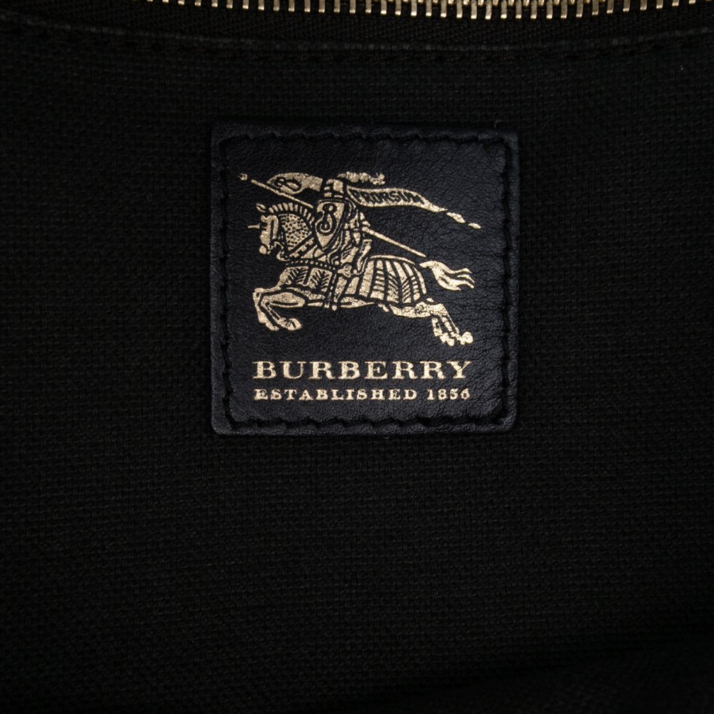 Burberry Haymarket Check Coated Canvas Convertible Tote - 5