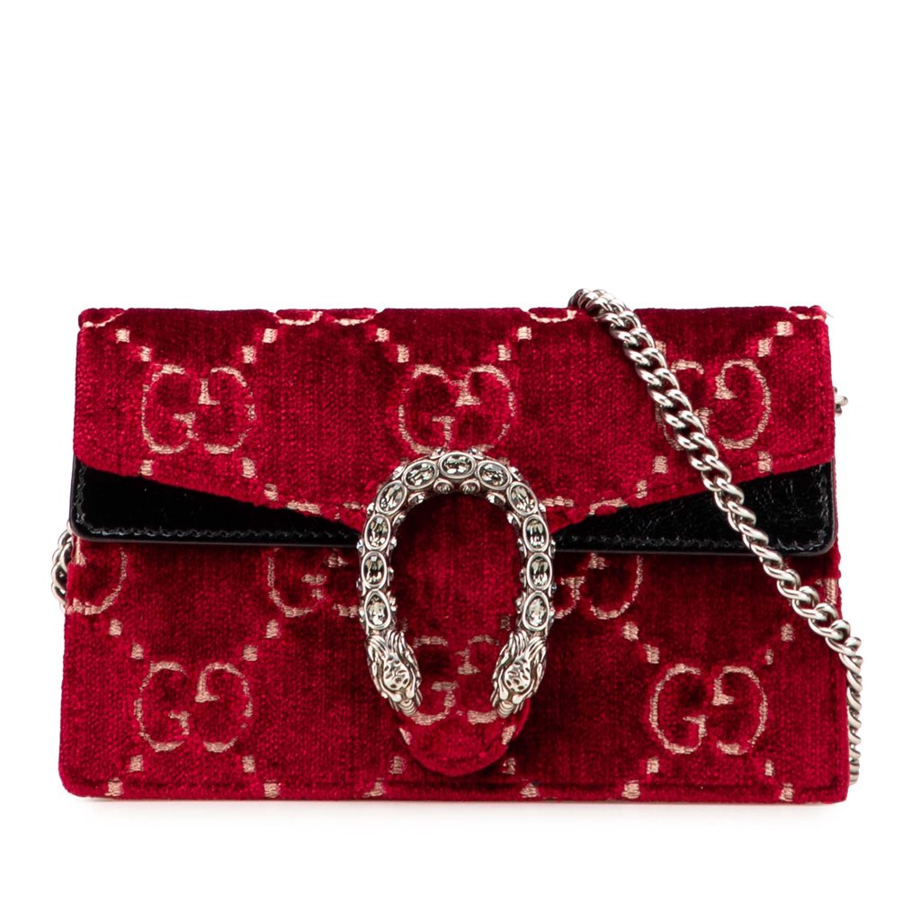 Gucci Super Mini GG Velvet Dionysus Crossbody