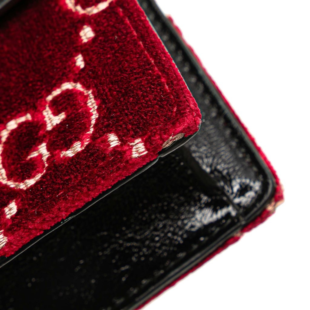 Gucci Super Mini GG Velvet Dionysus Crossbody - Detail 2