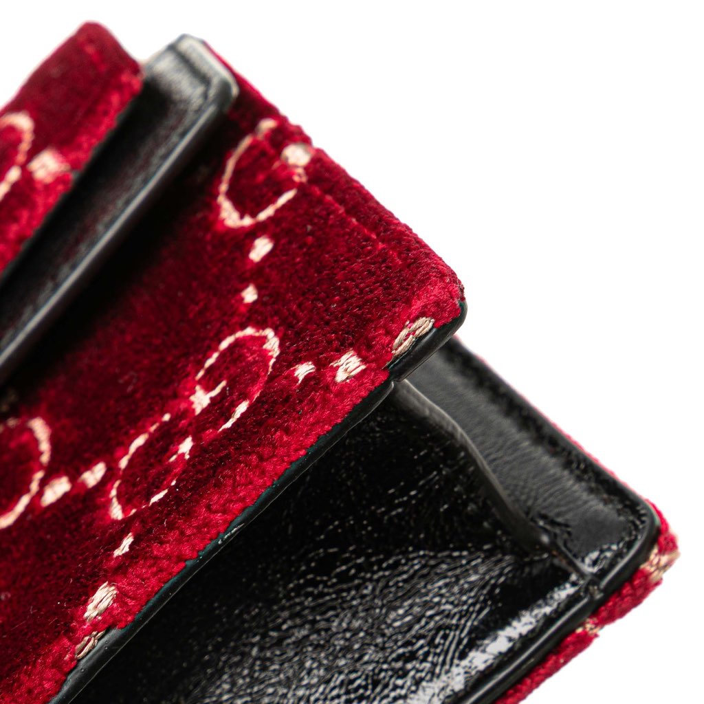 Gucci Super Mini GG Velvet Dionysus Crossbody - Image 12