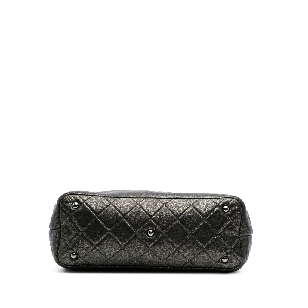 Chanel CC Metallic Caviar Soft Tote - 3