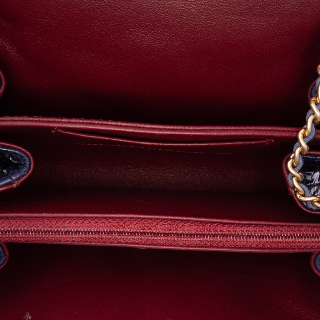 Chanel CC Crackled Glazed Calfskin Accordion Flap - 4